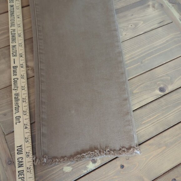 Joseph Ribkoff Tan Raw Hem Ankle Jeans - Picture 8 of 13